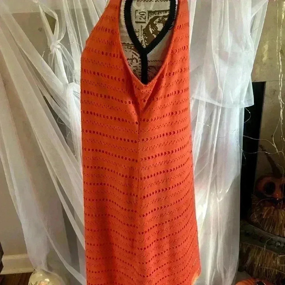 Daisy Fuentes Orange Sleeveless Dress. New With Tags. Large. - Picture 3 of 5